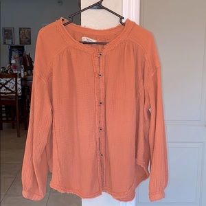 Free People We The Free button up long sleeve